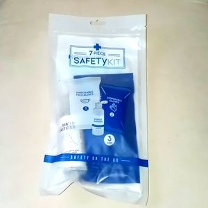 7 Piece Safety Kit - Face Masks, Gloves, and Sanitizer
